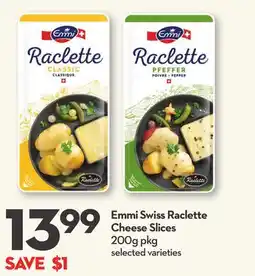 Longo's Emmi Swiss Raclette Cheese Slices offer