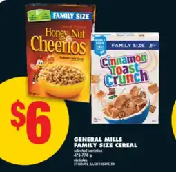 No Frills GENERAL MILLS FAMILY SIZE CEREAL 475-778 g offer