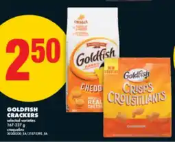 No Frills GOLDFISH CRACKERS, 167-227 g offer