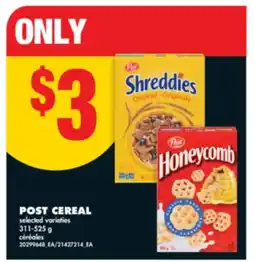 No Frills POST CEREAL, 311-525 g offer