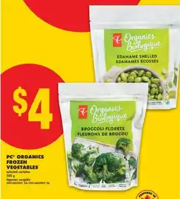No Frills PC ORGANICS FROZEN VEGETABLES, 500 g offer
