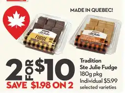 Longo's Tradition Ste Julie Fudge offer