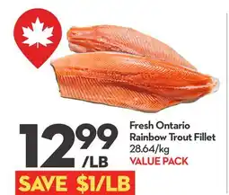 Longo's Fresh Ontario Rainbow Trout Fillet offer