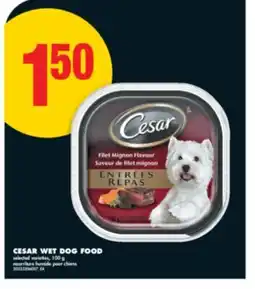 No Frills CESAR WET DOG FOOD, 100 g offer