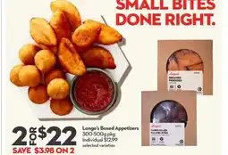 Longo's Boxed Appetizers offer