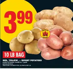 No Frills RED, YELLOW, or RUSSET POTATOES, 10 LB BAG offer
