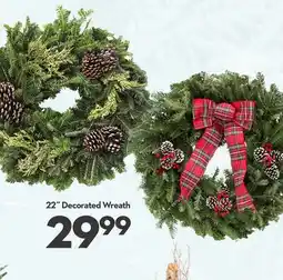 Longo's 22˝ Decorated Wreath offer