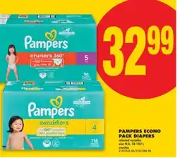No Frills PAMPERS ECONO PACK DIAPERS, 58-180' s offer