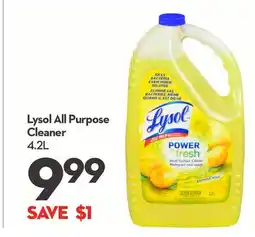 Longo's Lysol All Purpose Cleaner offer