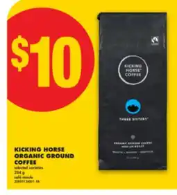 No Frills KICKING HORSE ORGANIC GROUND COFFEE, 284 g offer