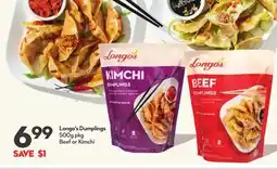 Longo's Longo's Dumplings offer