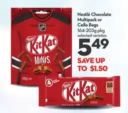Longo's Nestlé Chocolate Multipack or Cello Bags offer