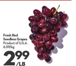 Longo's Fresh Red Seedless Grapes offer