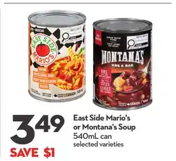 Longo's East Side Mario's or Montana's Soup offer