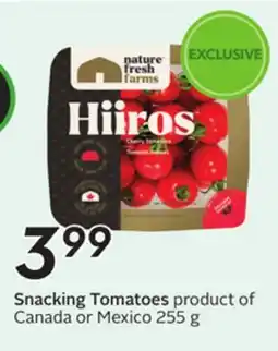 Sobeys Snacking Tomatoes offer