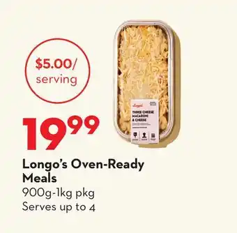 Longo's Longo's Oven-Ready Meals offer