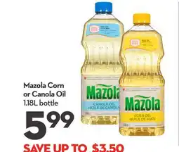 Longo's Mazola Corn or Canola Oil offer