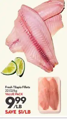 Longo's Fresh Tilapia Fillets offer