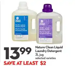 Longo's Nature Clean Liquid Laundry Detergent offer