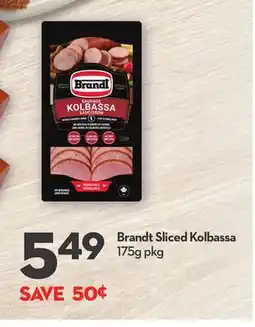 Longo's Brandt Sliced Kolbassa offer