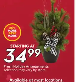Sobeys Fresh Holiday Arrangements offer