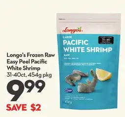 Longo's Longo's Frozen Raw Easy Peel Pacific White Shrimp offer