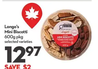 Longo's Longo's Mini Biscotti offer