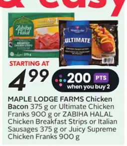 Sobeys MAPLE LODGE FARMS Chicken Bacon offer