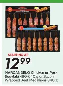 Sobeys MARCANGELO Chicken or Pork Souvlaki offer