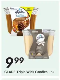 Sobeys GLADE Triple Wick Candles offer