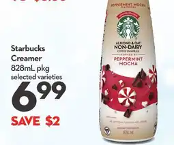 Longo's Starbucks Creamer offer