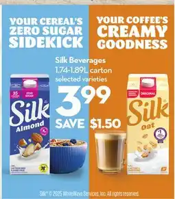 Longo's Silk Beverages offer