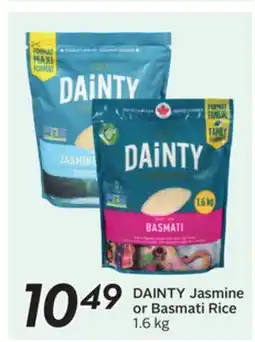Sobeys DAINTY Jasmine or Basmati Rice offer