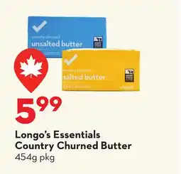 Longo's Longo's Essentials Country Churned Butter offer