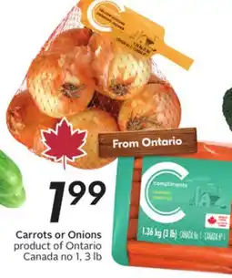 Sobeys Carrots or Onions offer