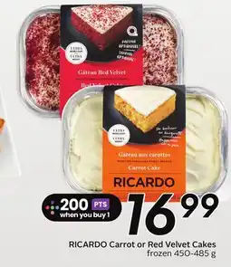Sobeys RICARDO Carrot or Red Velvet Cakes offer