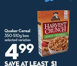 Longo's Quaker Cereal offer