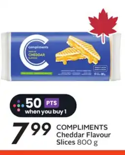 Sobeys COMPLIMENTS Cheddar Flavour Slices offer