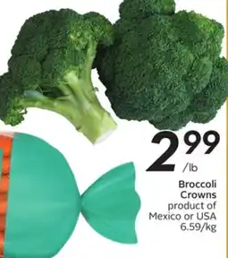 Sobeys Broccoli Crowns offer