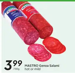 Sobeys MASTRO Genoa Salami offer