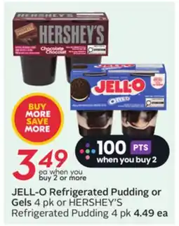 Sobeys JELL-O Refrigerated Pudding or Gels offer