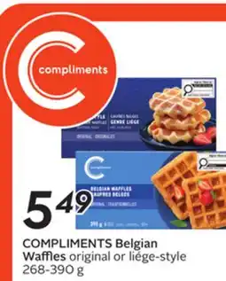 Sobeys COMPLIMENTS Belgian Waffles offer