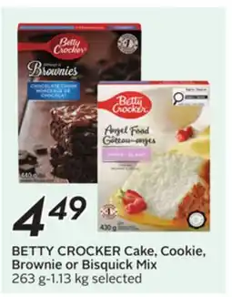 Sobeys BETTY CROCKER Cake, Cookie, Brownie or Bisquick Mix offer