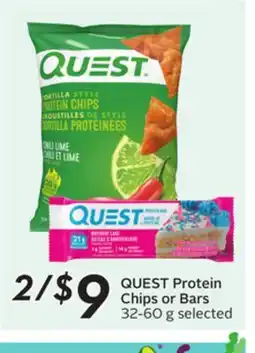 Sobeys QUEST Protein Chips or Bars offer