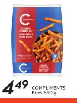 Sobeys COMPLIMENTS Fries offer