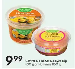 Sobeys SUMMER FRESH 6-Layer Dip offer