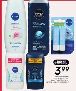 Sobeys NIVEA Deodorant offer