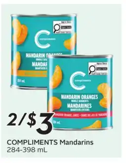 Sobeys COMPLIMENTS Mandarins offer