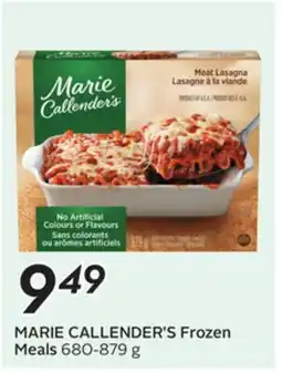 Sobeys MARIE CALLENDER'S Frozen Meals offer