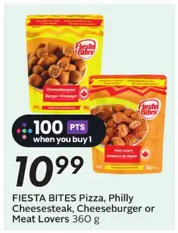 Sobeys FIESTA BITES Pizza, Philly Cheesesteak, Cheeseburger or Meat Lovers offer